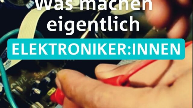 Der Beruf als Elektroniker:in ist vielseitig & die Aufgaben sind breit gefächert: die Installation von Orientierungsleitsystemen, Energie- und Informationsleitungen sowie die Planung und Ausführung von Elektroverkabelung sind einige Bereiche, in denen Elektroniker:innen tätig sind.