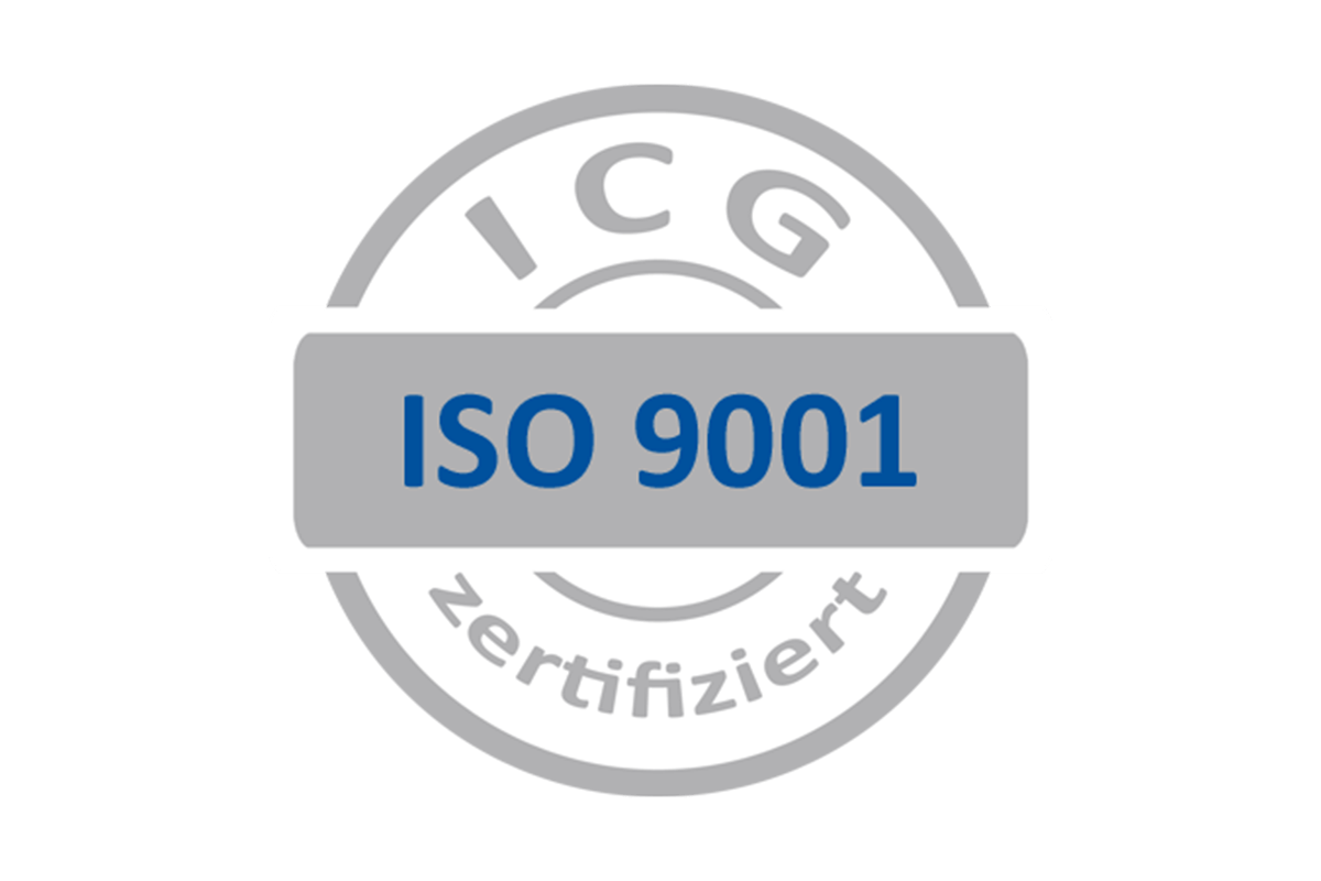 Siegel ISO 9001 – ICG zertifiziert